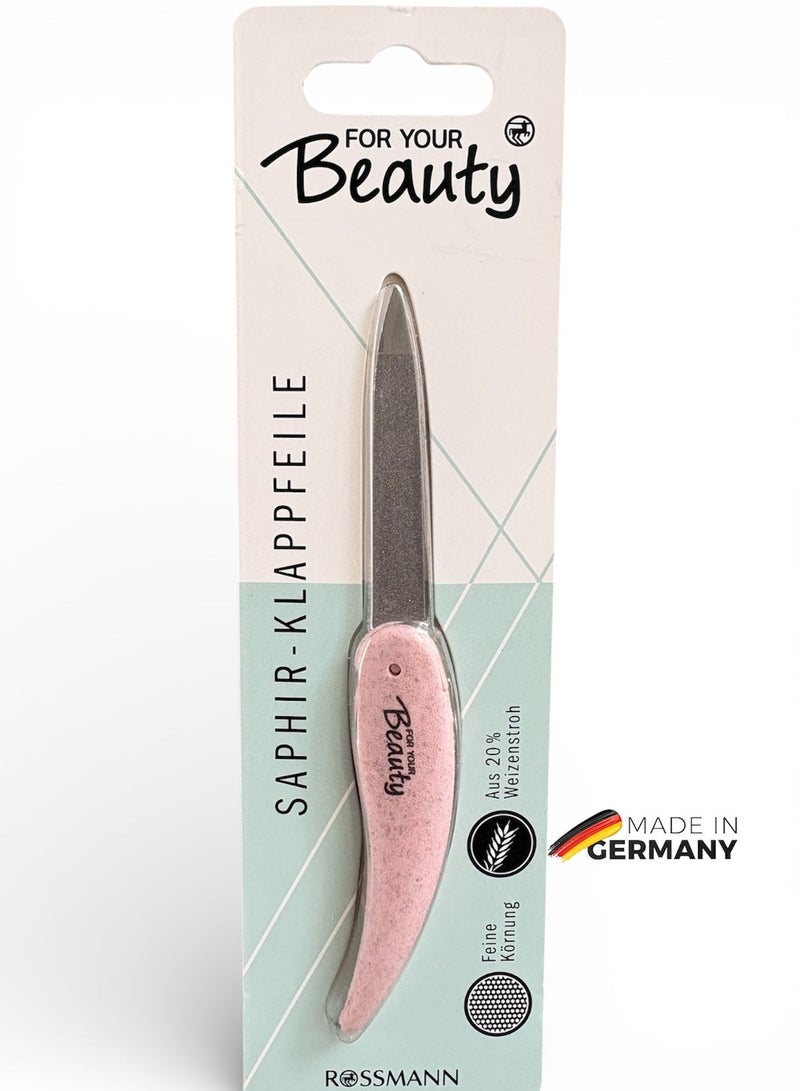 ROSSMANN German Brand-Sapphire Folding Nail File – Compact and Eco-Friendly Nail Care Solution - Image 4
